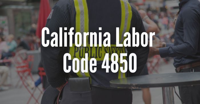 ca labor code 4850